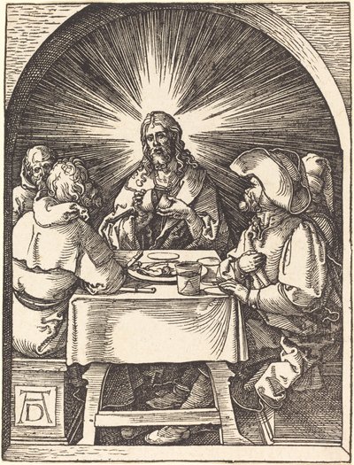 Kristus i Emmaus av Albrecht Dürer