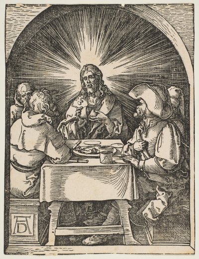 Kristus i Emmaus, fra Den lille lidenskapen, ca. 1510. av Albrecht Dürer
