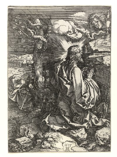 Kristus i oliventrærnes hage, 1515 av Albrecht Dürer