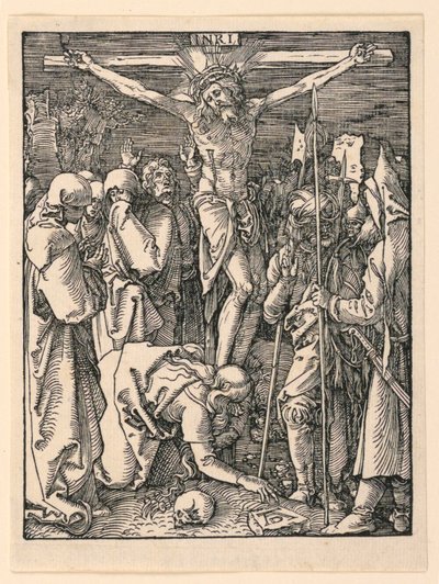 Kristus på korset (Korsfestelsen), fra The Little Passion-serien av Albrecht Dürer