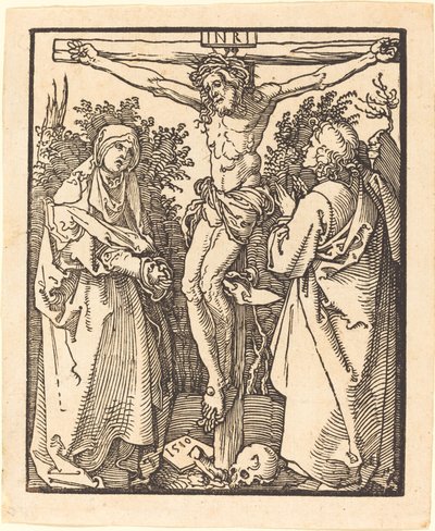 Kristus på korset med Maria og Johannes, 1510. av Albrecht Dürer