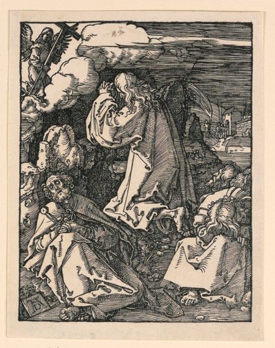 Kristus på Oljeberget (Agony in the Garden), fra The Little Passion-serien av Albrecht Dürer