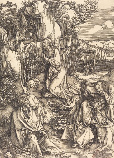 Kristus på Oljeberget, ca. 14971499. av Albrecht Dürer
