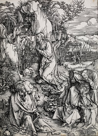 Kristus på olivenberget, 1496-1511 av Albrecht Dürer