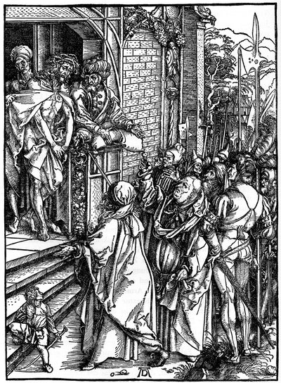 Kristus presentert for folket, 1498, 1936 av Albrecht Dürer