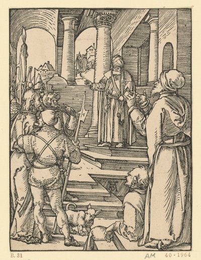 Kristus foran Pilatus (Den lille pasjonen) av Albrecht Dürer