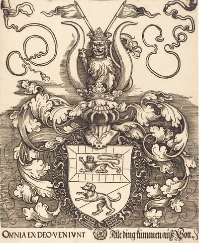 Våpenskjold fra Lorenz Staiber, sannsynligvis 15201521. av Albrecht Dürer