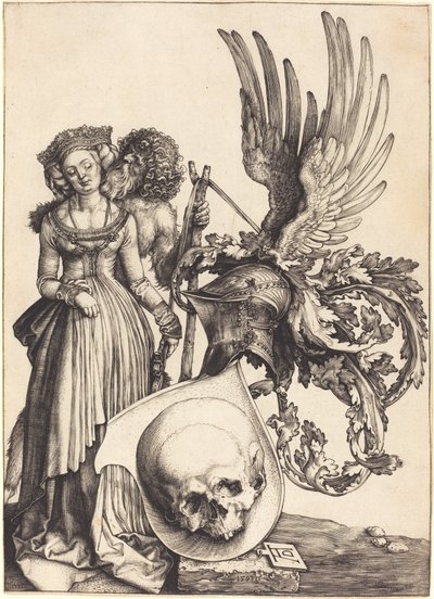 Våpenskjold med hodeskalle av Albrecht Dürer