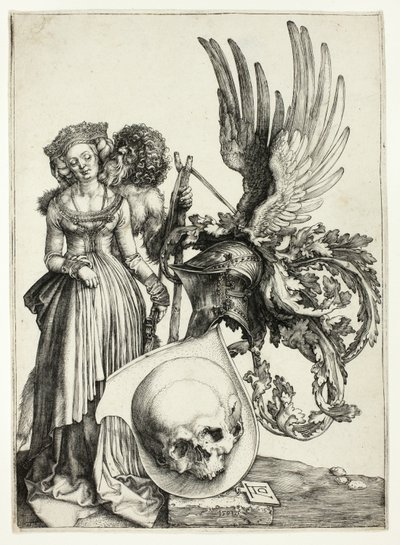 Våpenskjold med hodeskalle av Albrecht Dürer