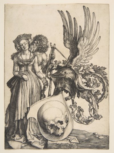 Våpenskjold med hodeskalle, 1503. av Albrecht Dürer