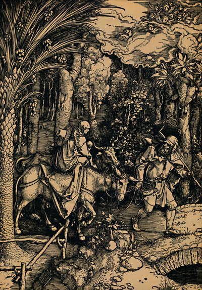De Flight into Egypt, The Flight into Egypt, 1503-1504. av Albrecht Dürer