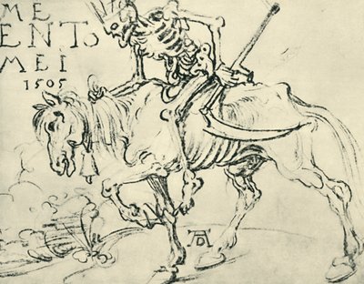 Dødsridning, 1505, 1943. av Albrecht Dürer