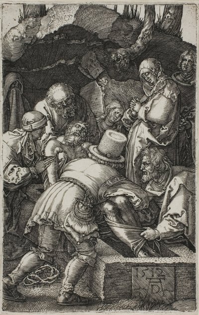 Deponering, fra The Engraved Passion av Albrecht Dürer