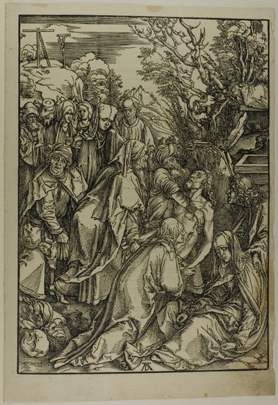 Deponering av Kristus, fra The Large Passion av Albrecht Dürer
