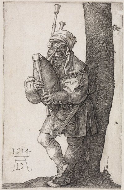 Sekkepipespilleren av Albrecht Dürer