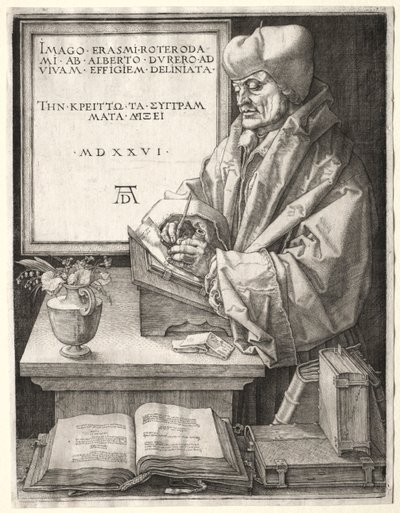 Desiderius Erasmus av Rotterdam, 1526. av Albrecht Dürer