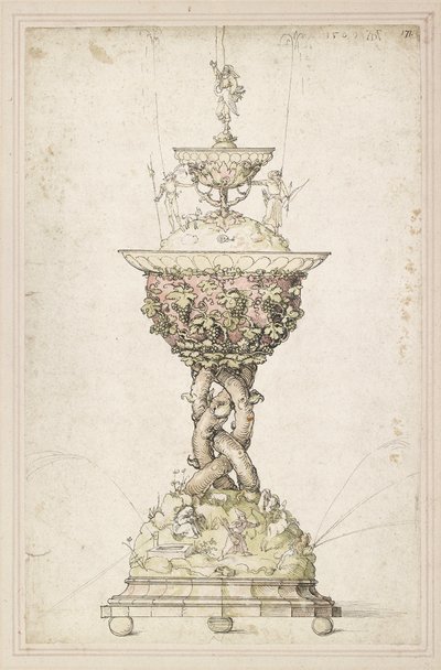 Design for en bordfontene, 1509 av Albrecht Dürer