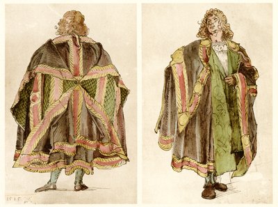 Design av keiserlige hoffkostymer av Albrecht Dürer