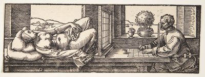 Tegner som tegner en naken av Albrecht Dürer