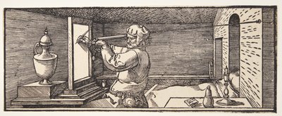 Tegner som tegner en vase av Albrecht Dürer