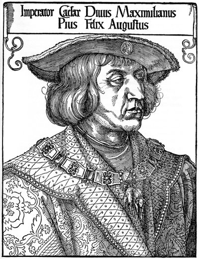 Keiser Maximilian I, 1519, 1936 av Albrecht Dürer