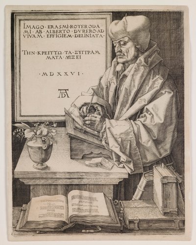 Erasmus av Rotterdam av Albrecht Dürer