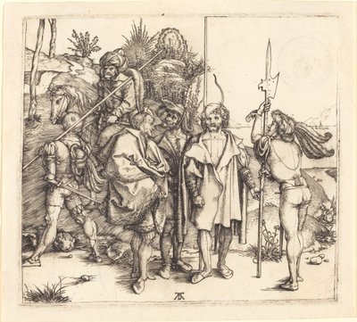 Fem soldater og en tyrker til hest av Albrecht Dürer