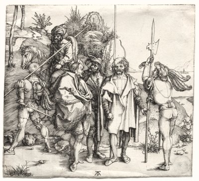 Fem soldater og en tyrker til hest av Albrecht Dürer