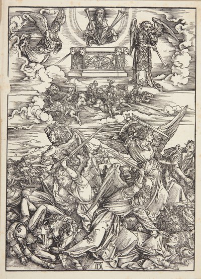 Fire hevnende engler fra Eufrat av Albrecht Dürer