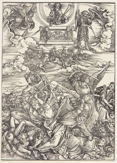 Fire hevnende engler fra Eufrat av Albrecht Dürer