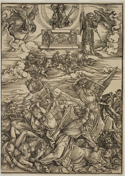 Fire hevnende engler fra Eufrat av Albrecht Dürer