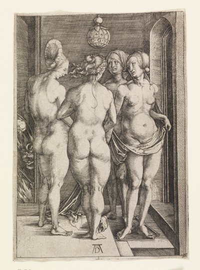 Fire nakne kvinner (De fire heksene) av Albrecht Dürer