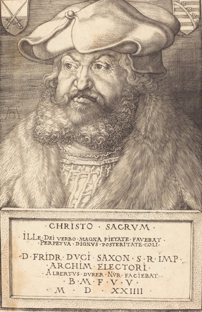 Fredrik den vise, kurfyrst av Sachsen, 1524. av Albrecht Dürer