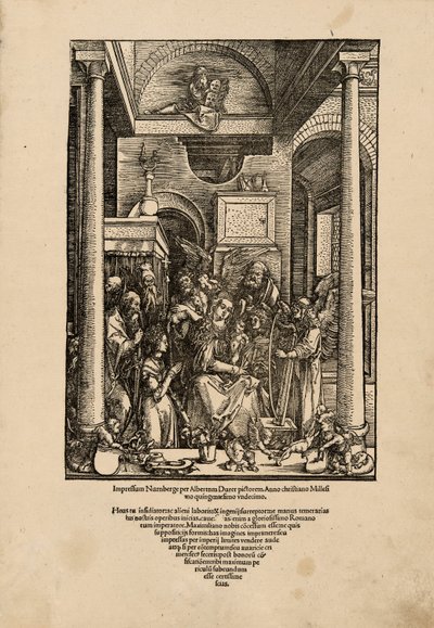 Glorification of the Virgin, fra The Life of the Virgin av Albrecht Dürer