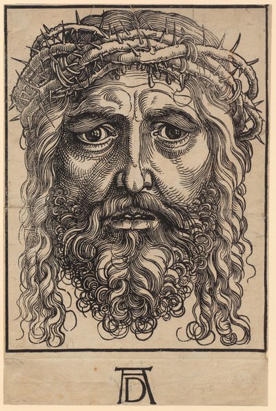Stort Kristushode med tornekrone av Albrecht Dürer