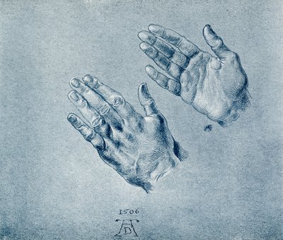 Hender til den bedende keiser Maximilian av Albrecht Dürer