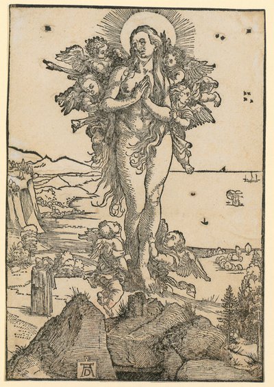 De hellige biskopene Nikolaus, Ulrich og Erasmus av Albrecht Dürer
