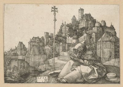 Sankt Antonius leser av Albrecht Dürer