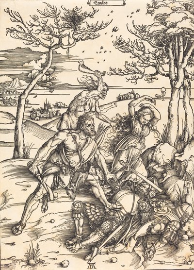 Hercules erobrer Cacus Hercules, ca. 1496 av Albrecht Dürer