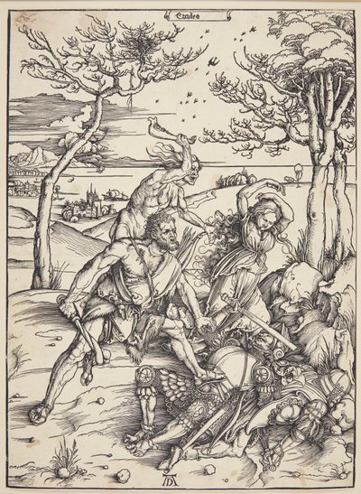 Hercules erobret Molionide-tvillingene av Albrecht Dürer
