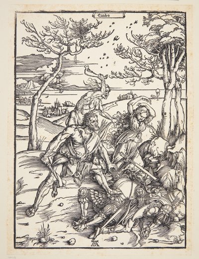 Hercules erobret Molionide-tvillingene av Albrecht Dürer