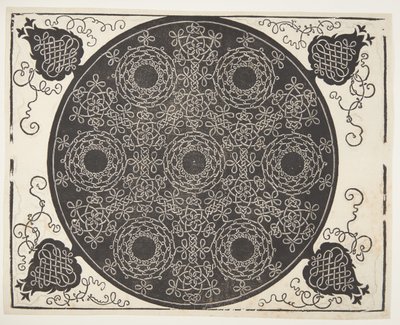 Interlaced snormønster med syv kranser av Albrecht Dürer