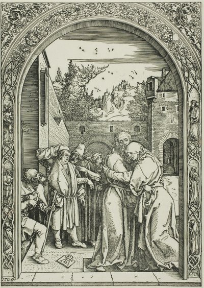 Joachim og St. Anne møtes ved Golden Gate, fra The Life of the Virgin av Albrecht Dürer