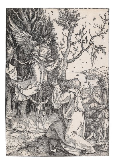 Joachim og engelen, fra The Life of the Virgin, ca. 1504. av Albrecht Dürer