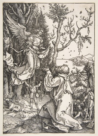 Joachim og engelen, fra The Life of the Virgin, ca. 1504. av Albrecht Dürer
