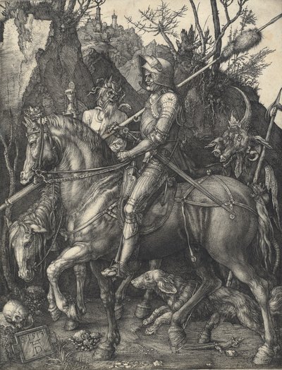 Ridder, død og djevel, 1513. av Albrecht Dürer