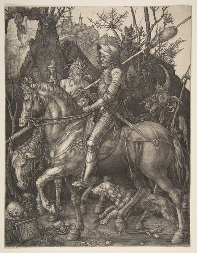 Ridderen, døden og djevelen av Albrecht Dürer