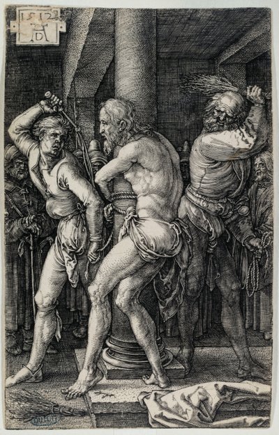 Pasjonen på kobber: Piskingen (Bartsch 8) av Albrecht Dürer