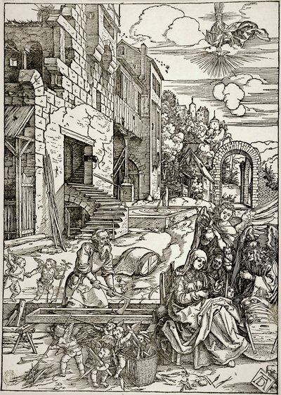 Jomfru Marias liv: Den hellige families opphold i Egypt (Bartsch 90) av Albrecht Dürer