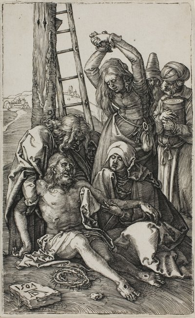 Lamentation of Christ, fra The Engraved Passion av Albrecht Dürer